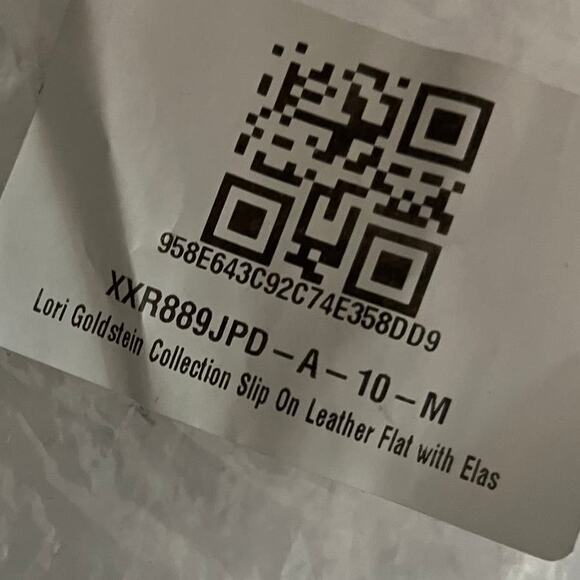 Lori Goldstein Collection Slip On Leather Flat Size 10 M with Elastic Blush - Picture 10 of 10